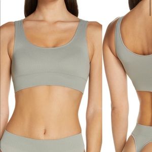 SKIMS Stretch Rib Scoop Bralette Sea Haze